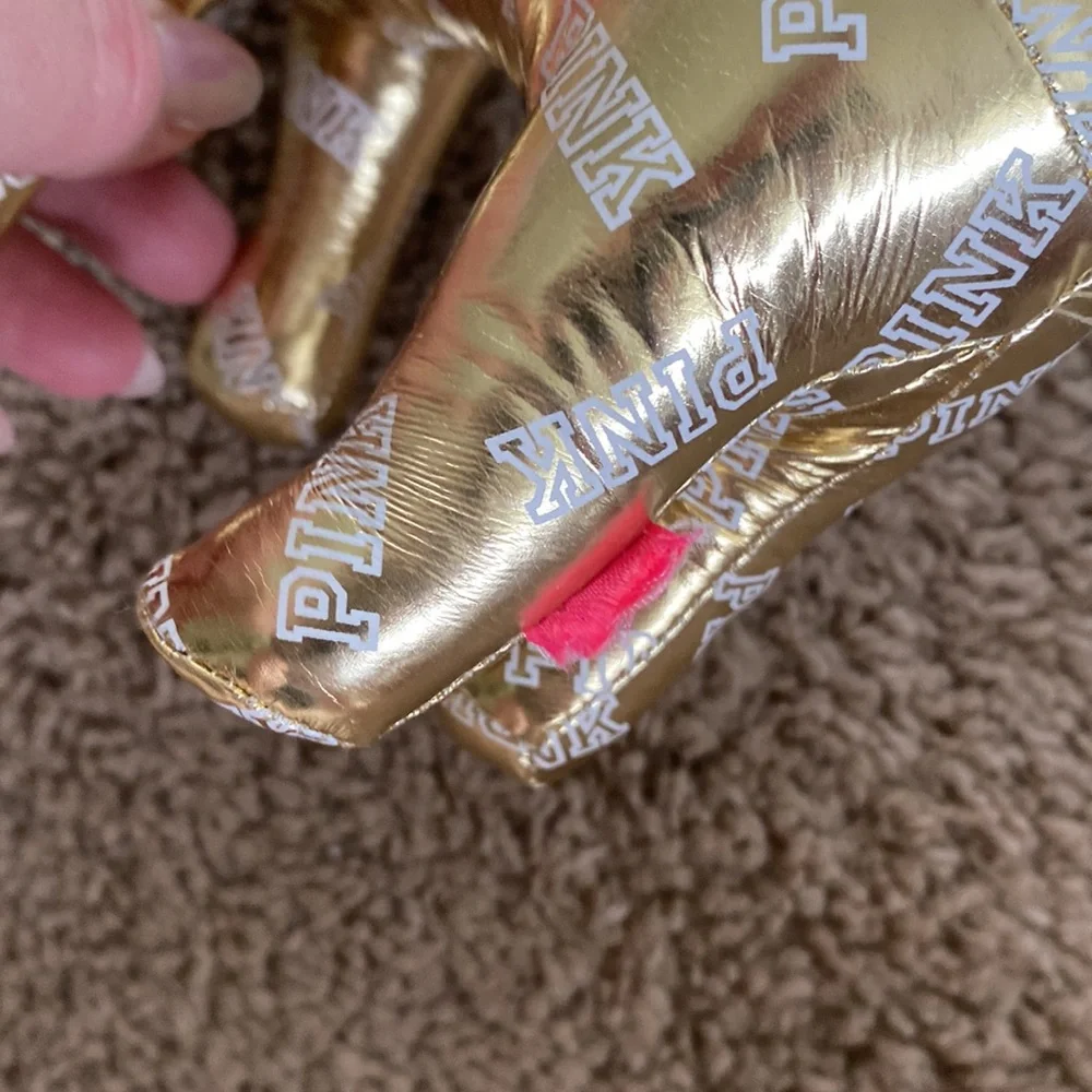 Victorias Secret Gold Pink Dog EUC - Picture 3 of 5